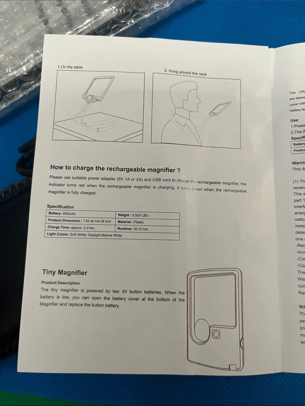 Rechargeable Magnifier Kit - Picture 4 of 7